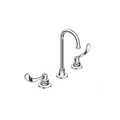 American Standard 6540171.002- Monterrey 8-Inch Widespread Gooseneck Faucet With Wrist Blade Handles 1.5 Gpm/5.7 Lpm Rose Spray