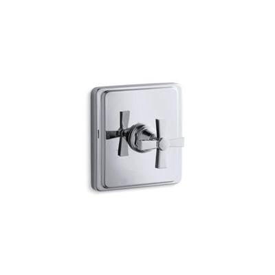Kohler T13173-3A-CP- Pinstripe® Valve trim with Pure design cross handle for thermostatic valve, requires valve | FaucetExpress.ca
