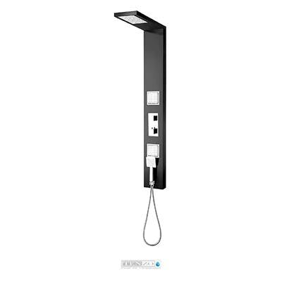 Tenzo TZST- Shower Col. Stainless Steel [Sh. Head 2 Jets Hand Shower Bec Dã©Viateur] Thermo./Diverter