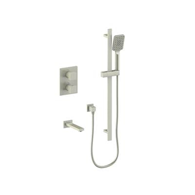 Vogt SET.KG.220.500.BN- Kapfenberg 2-Way Thermostatic Set - Handheld and Spout Brushed Nickel