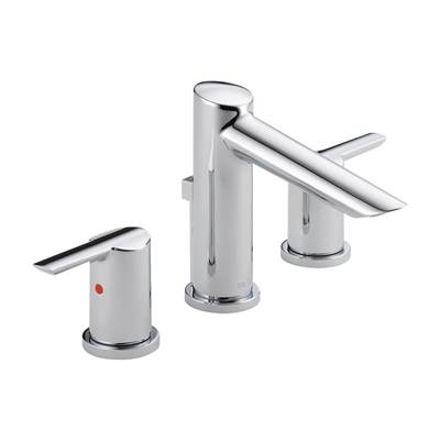 Delta 3561-MPU-DST- Widespread Bath Faucet W/ Metal Pop-Up | FaucetExpress.ca