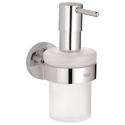 Grohe 40448001- Essentials Soap Dispenser with Holder | FaucetExpress.ca