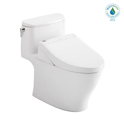 Toto MW6423084CEFG#01- Toto Washlet+ Nexus One-Piece Elongated 1.28 Gpf Toilet And Washlet C5 Bidet Seat Cotton White