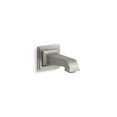 Kohler 13139-A-BN- Pinstripe® Pure wall-mount 6-7/8'' non-diverter bath spout | FaucetExpress.ca