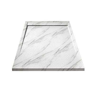 Royal Bath and Marble RIOSTONE4836CA- SHOWER BASE - RIO STONE 48''X36'' CALACATTA