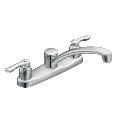 Moen 7906- Chateau 2-Handle Low-Arc Standard Kitchen Faucet in Chrome