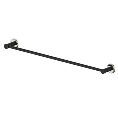 Vogt BA.0409.PB- Zehn Single Towel Bar Polished Nickel Matte Black