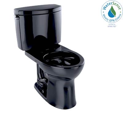 Toto CST453CEF#51- Drake Ii Round Front Bowl+Tank C453Cuf + St454E - Ebony | FaucetExpress.ca