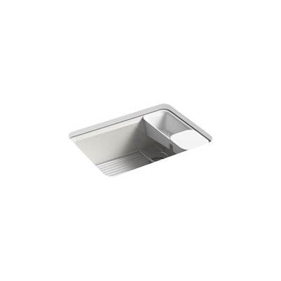 Kohler 8668-5UA2-FF- Riverby® 27'' x 22'' x 9-5/8'' Undermount single-bowl kitchen sink with accessories and 5 oversized faucet holes | FaucetExpress.ca