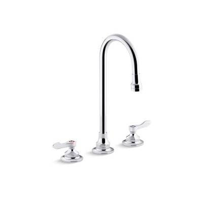 Kohler 800T70-4AKA-CP- Triton® Bowe® 1.0 gpm widespread bathroom sink faucet with aerated flow, gooseneck spout and lever handles, drain not included | FaucetExpress.ca