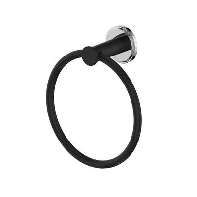 Vogt BA.0109.CB- Zehn Towel Ring Chrome Matte Black