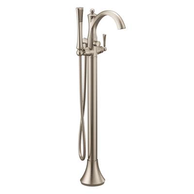 Moen 655BN- Wynford Freestanding Floor Mount Tub Filler with Handshower