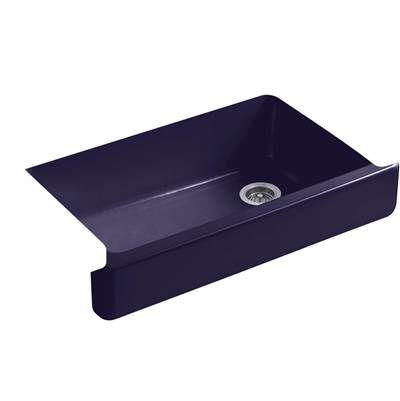 Kohler 6488-DGB- Whitehaven® 35-1/2'' x 21-9/16'' x 9-5/8'' Undermount single-bowl farmhouse kitchen sink | FaucetExpress.ca