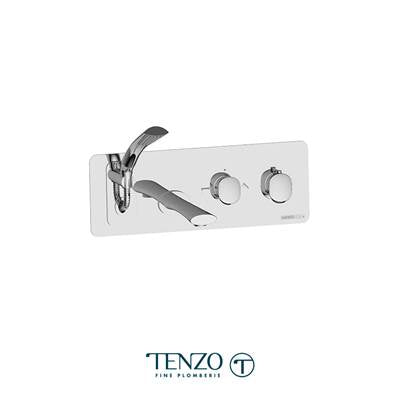 Tenzo FLT73- Wall Mount Tub Faucet With Retractable Hose Fluvia