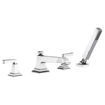 American Standard T455901.002- Town Square S Bathub Faucet With Lever Handles And Personal Shower For Flash Rough-In Valve