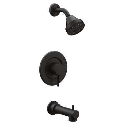 Moen T2193BL- Align Posi-Temp 1-Handle Tub and Shower Faucet Trim Kit in Matte Black (Valve Not Included)