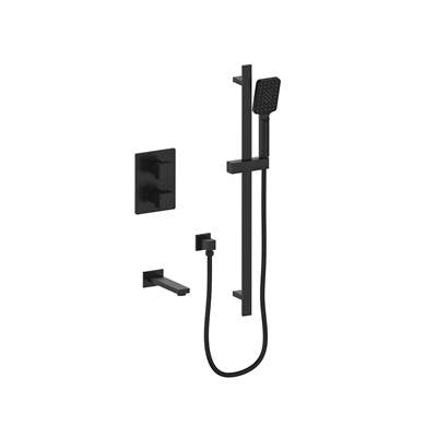 Vogt TM.KG.220.500.MB- Kapfenberg Trim for 2-Way Thermostatic Set - Handheld and Spout Matte Black