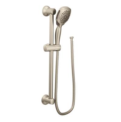 Moen S3870EPBN- Twist 4-Spray Handheld Handshower with Slide Bar in Brushed Nickel