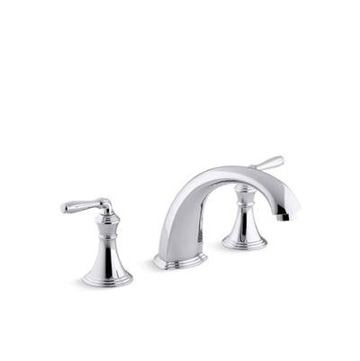 Kohler T398-4-CP- Devonshire® Bath- or deck-mount bath faucet trim with spout and lever handles, valves required | FaucetExpress.ca