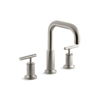 Kohler T14428-4-BN- Purist® Deck-mount bath faucet trim for high-flow valve with lever handles, valve not included | FaucetExpress.ca