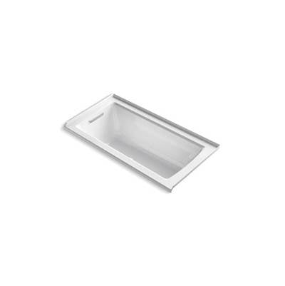 Kohler 1947-GHLF-0- Archer® 60'' x 30'' alcove Heated BubbleMassage air bath with left-hand drain | FaucetExpress.ca
