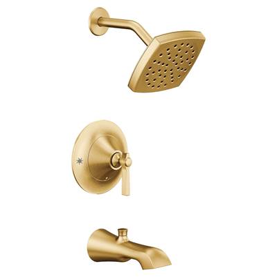 Moen TS2913BG- Flara Posi-Temp Pressure Balancing Tub and Shower Trim Kit, Valve Required, Brushed Gold