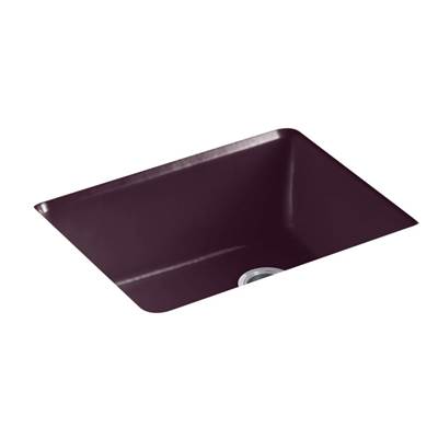 Kohler 5872-5UA1-PLM- Riverby® 25'' x 22'' x 9-5/8'' undermount single-bowl kitchen sink with rack | FaucetExpress.ca