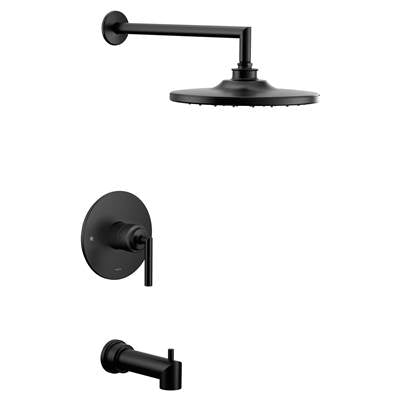 Moen UTS32003BL- Arris M-CORE 3-Series 1-Handle Tub and Shower Trim Kit in Matte Black (Valve Not Included)