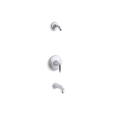 Kohler TLS45104-4-CP- Alteo® Rite-Temp(R) bath and shower valve trim with lever handle and spout, less showerhead | FaucetExpress.ca