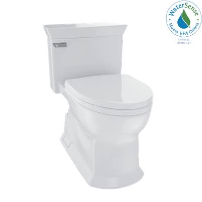 Toto MS964214CEFG#11- Eco Soiree One Piece Toilet Col White -Cefiontec Chrome Pl | FaucetExpress.ca