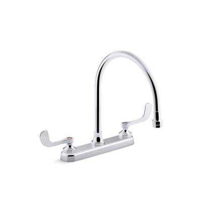 Kohler 810T70-5AFA-CP- Triton® Bowe® 1.8 gpm kitchen sink faucet with 9-5/16'' gooseneck spout, aerated flow and wristblade handles | FaucetExpress.ca