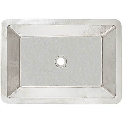 Linkasink C054-3.5 - Hammered Rectangular Box Sink with 3.5'' drain opening