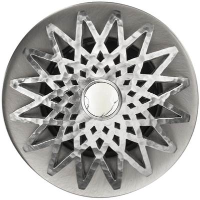 Linkasink D015 - Star Grid Strainer with White Stone Screw