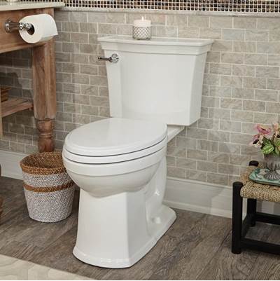 American Standard 3070A101.020- Estate Vormax Rhel Bowl L/Seat - Wht