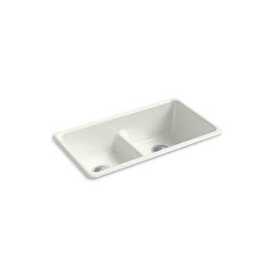 Kohler 5312-NY- Iron/Tones® 33'' x 18-3/4'' x 9-5/8'' Smart Divide® top-mount/undermount double-equal kitchen sink | FaucetExpress.ca