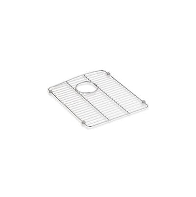 Kohler 5186-ST- Kennon® stainless steel sink rack, 13 5/8'' x 16 1/2'', for right-hand bowl | FaucetExpress.ca