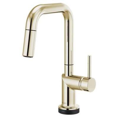 Brizo 64965LF-PNLHP- Odin SmartTouch Pull-Down Prep Kitchen Faucet with Square Spout - Handle Not Included