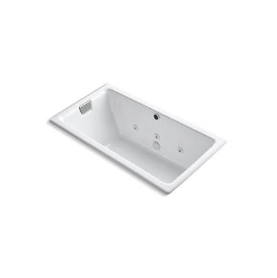 Kohler 856-JHE-0- Tea-for-Two® 66'' x 36'' drop-in/undermount whirlpool with reversible drain | FaucetExpress.ca