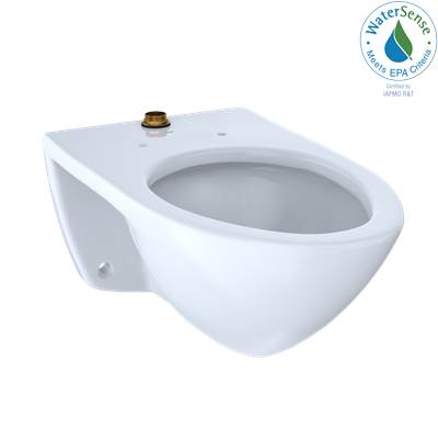 Toto CT708U#01- Commercial Wall Mount El Bowl Top Spud Cotton | FaucetExpress.ca