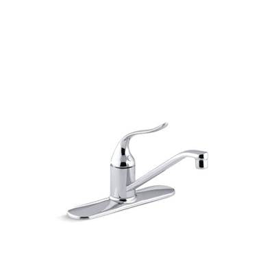 Kohler P15171-F-CP- Coralais® single-handle kitchen sink faucet with escutcheon and 8 1/2'' swing spout, project pack | FaucetExpress.ca