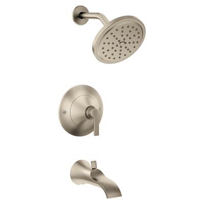 Moen TS2203EPBN- Doux Posi-Temp 1-Handle Tub and Shower Faucet Trim Kit in Brushed Nickel (Valve Not Included)