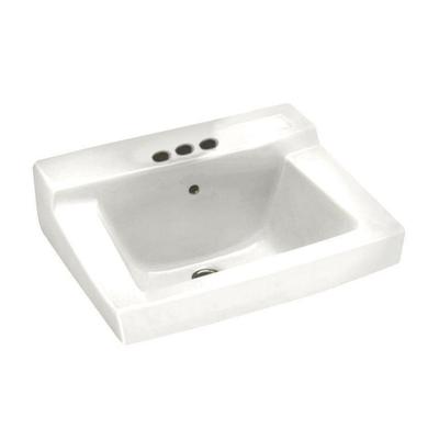 American Standard 0321026.020- Declyn„¢ Wall-Hung Sink With 4-Inch Centerset, Wall Hanger Included