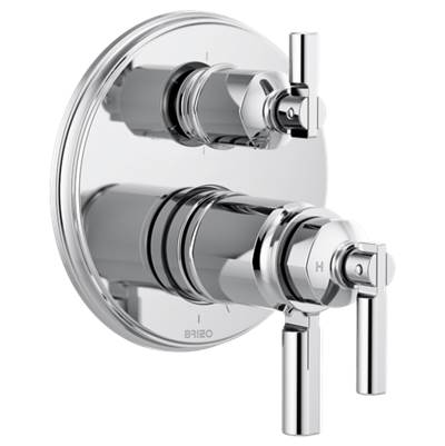 Brizo T75676-PC- Tempassure Thermostatic Valve With Integrated 6-Function Div | FaucetExpress.ca