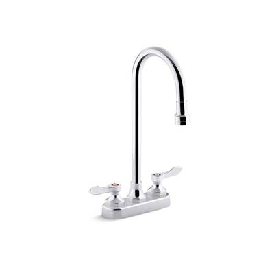 Kohler 400T70-4ANA-CP- Triton® Bowe® 0.5 gpm centerset bathroom sink faucet with aerated flow, gooseneck spout and lever handles, drain not included | FaucetExpress.ca