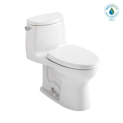 Toto MS604124CUFG#01- Toto Ultramax Ii 1G One-Piece Elongated 1.0 Gpf Universal Height Toilet With Cefiontect And Ss124 Softclose Seat Washlet+ Ready Cotton White