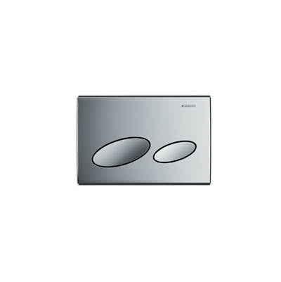 Geberit 115.228.21.1- Geberit actuator plate Kappa20 for dual flush: bright chrome-plated | FaucetExpress.ca