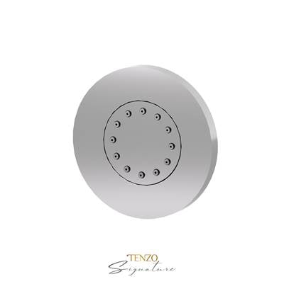 Tenzo F-BJ-303-CR - Trim For Round Recessed Body Jet Chrome, 1 Unit