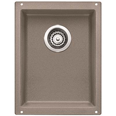 Blanco 401180- PRECIS U ¾ Bar/Prep Sink, Undermount, SILGRANIT®, Truffle | FaucetExpress.ca