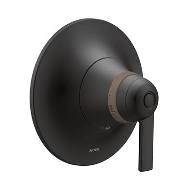 Moen TS3101BL- Doux ExactTemp 1-Handle Thermostatic Valve Trim Kit in Matte Black (Valve Not Included)