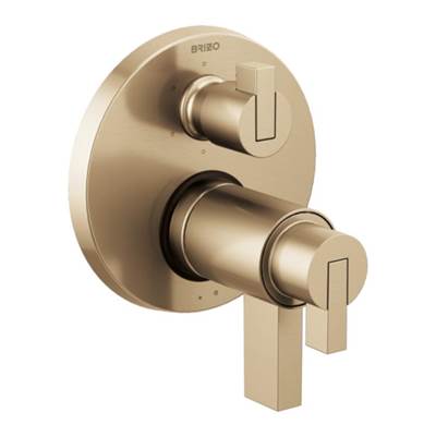 Brizo T75635-GLLHP- Tempassure Thermostatic Valve With 6 Setting Diverter Trim | FaucetExpress.ca